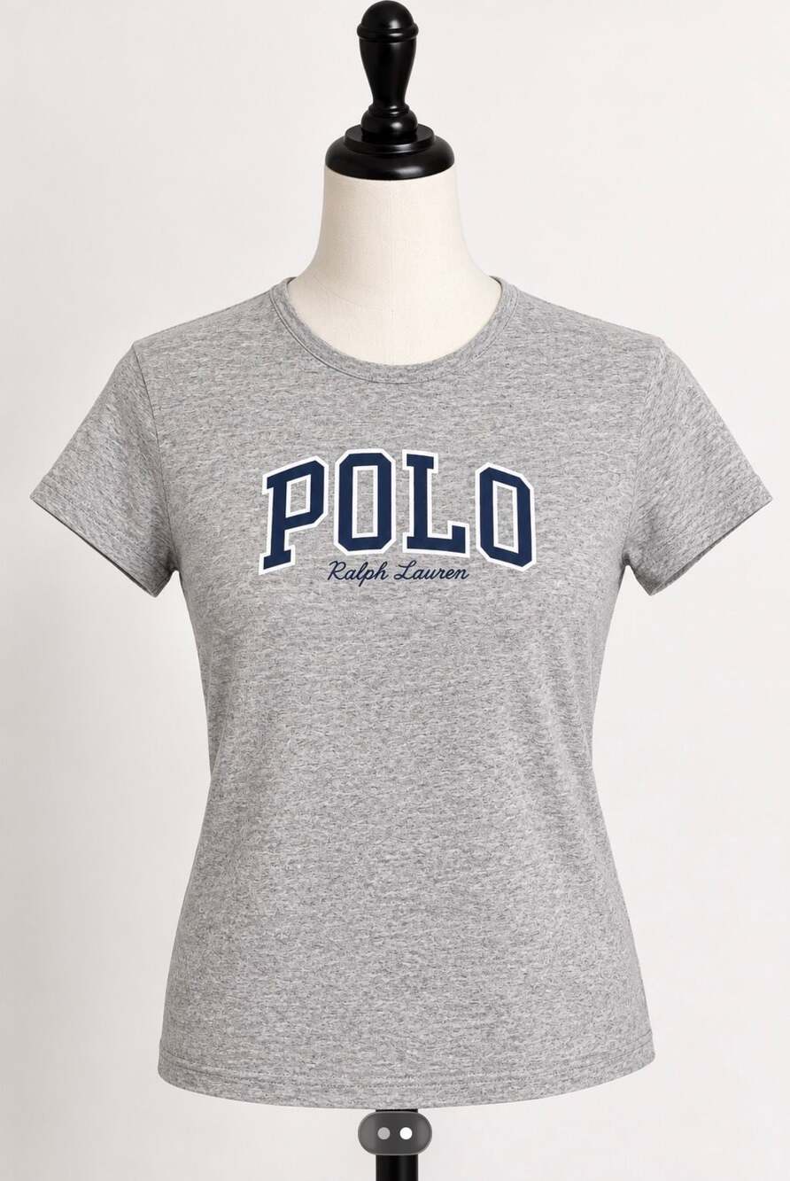 Polo Ralph Lauren College Logo Classic Fit T-Shirt Gray Men’s M Unisex